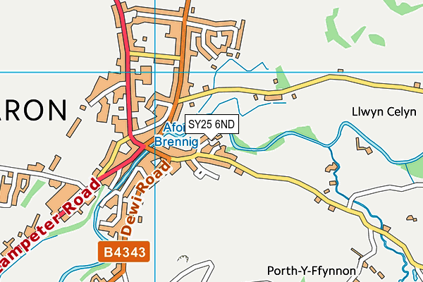 SY25 6ND map - OS VectorMap District (Ordnance Survey)