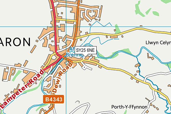 SY25 6NE map - OS VectorMap District (Ordnance Survey)