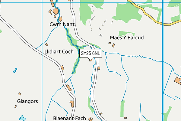 SY25 6NL map - OS VectorMap District (Ordnance Survey)