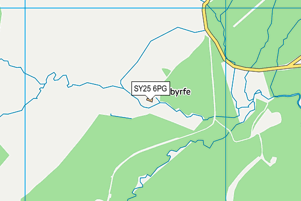 SY25 6PG map - OS VectorMap District (Ordnance Survey)