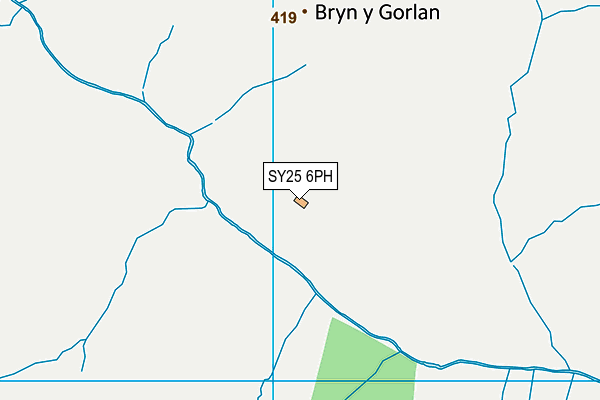 SY25 6PH map - OS VectorMap District (Ordnance Survey)
