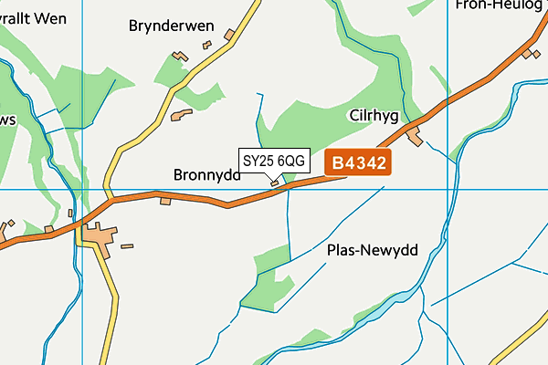 SY25 6QG map - OS VectorMap District (Ordnance Survey)