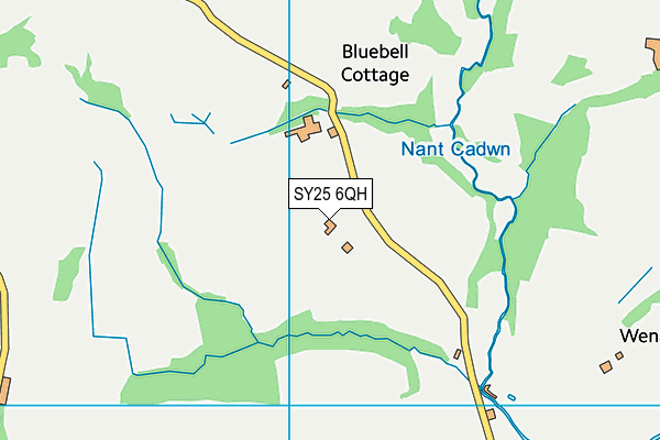 SY25 6QH map - OS VectorMap District (Ordnance Survey)