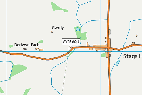 SY25 6QU map - OS VectorMap District (Ordnance Survey)