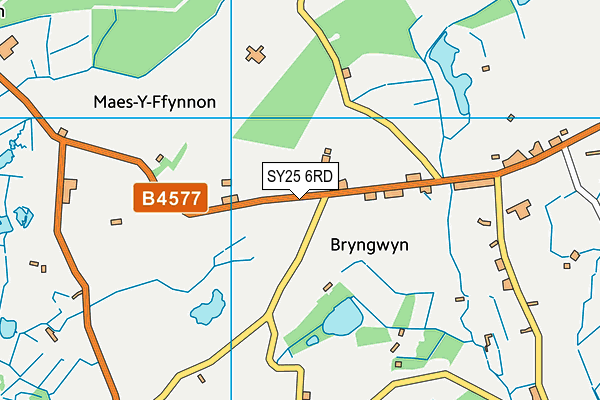 SY25 6RD map - OS VectorMap District (Ordnance Survey)