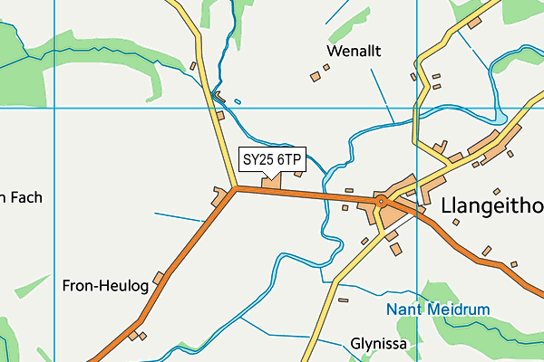 SY25 6TP map - OS VectorMap District (Ordnance Survey)