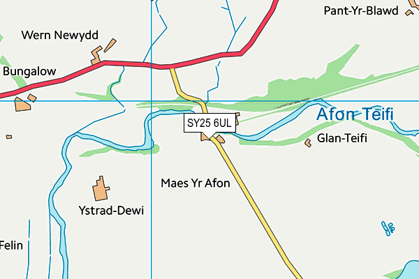 SY25 6UL map - OS VectorMap District (Ordnance Survey)