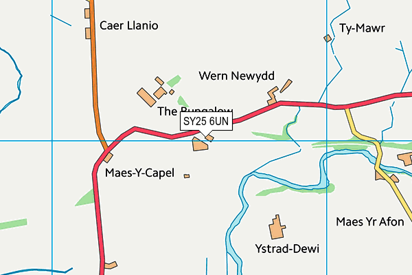 SY25 6UN map - OS VectorMap District (Ordnance Survey)