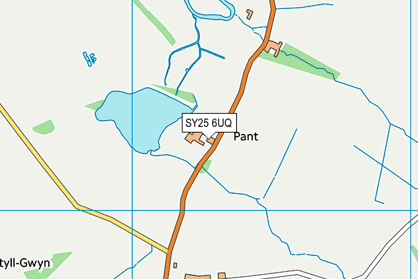 SY25 6UQ map - OS VectorMap District (Ordnance Survey)