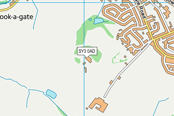 SY3 0AD map - OS VectorMap District (Ordnance Survey)