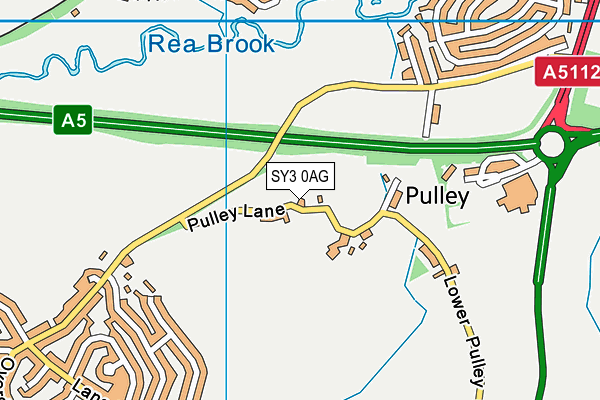 SY3 0AG map - OS VectorMap District (Ordnance Survey)