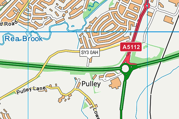 SY3 0AH map - OS VectorMap District (Ordnance Survey)