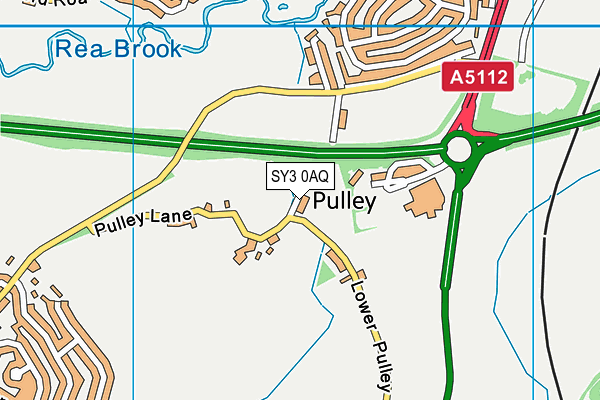 SY3 0AQ map - OS VectorMap District (Ordnance Survey)