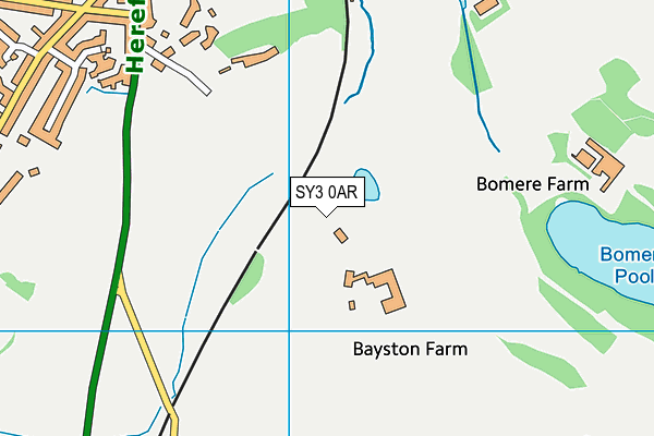 SY3 0AR map - OS VectorMap District (Ordnance Survey)