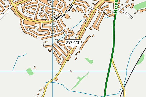 SY3 0AT map - OS VectorMap District (Ordnance Survey)