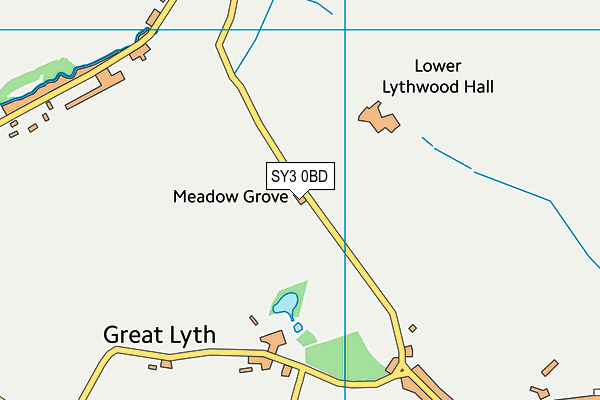 SY3 0BD map - OS VectorMap District (Ordnance Survey)