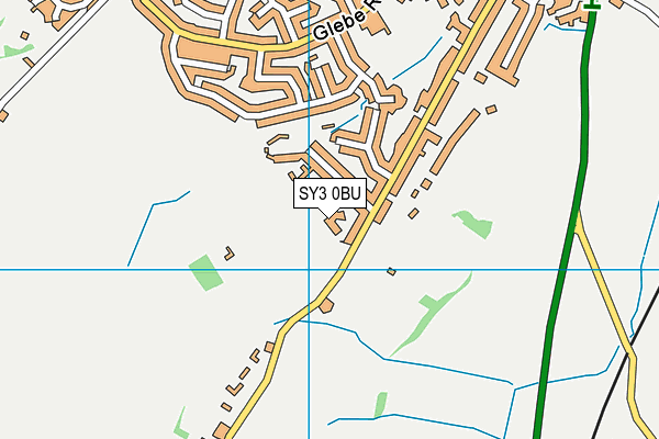 SY3 0BU map - OS VectorMap District (Ordnance Survey)