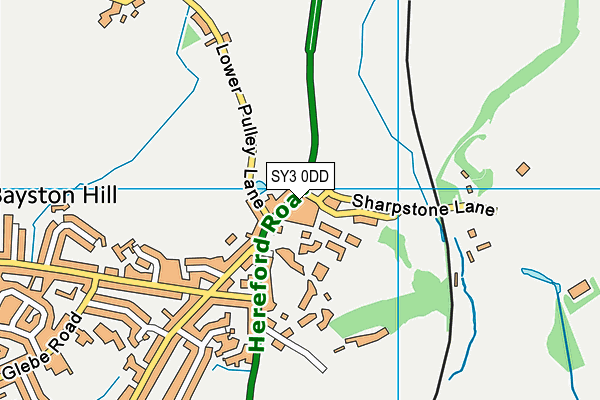 SY3 0DD map - OS VectorMap District (Ordnance Survey)