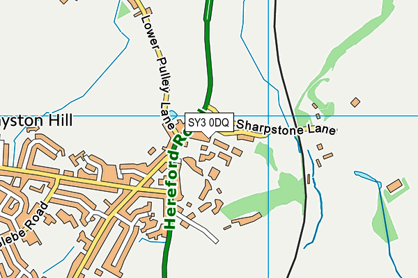 SY3 0DQ map - OS VectorMap District (Ordnance Survey)