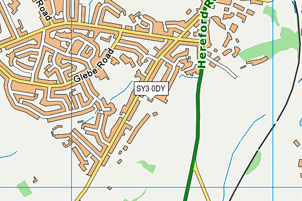 SY3 0DY map - OS VectorMap District (Ordnance Survey)