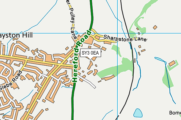 SY3 0EA map - OS VectorMap District (Ordnance Survey)