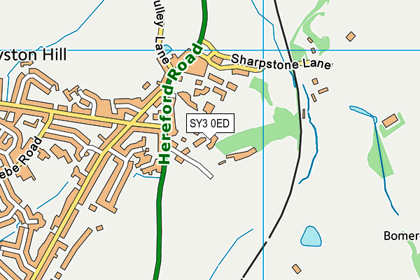 SY3 0ED map - OS VectorMap District (Ordnance Survey)