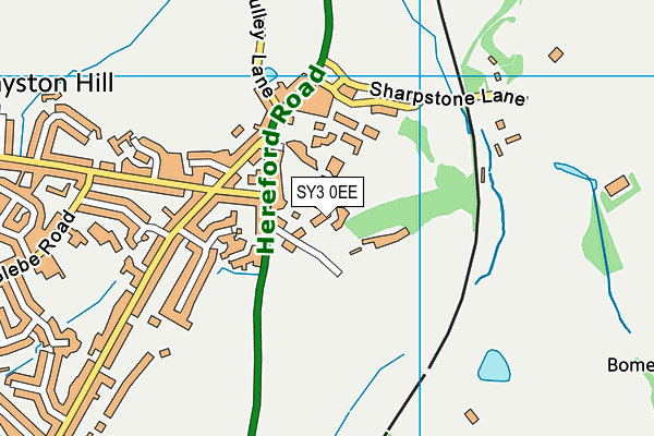 SY3 0EE map - OS VectorMap District (Ordnance Survey)