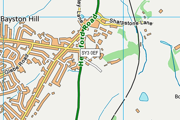 SY3 0EF map - OS VectorMap District (Ordnance Survey)