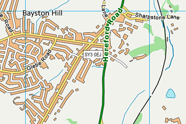 SY3 0EJ map - OS VectorMap District (Ordnance Survey)