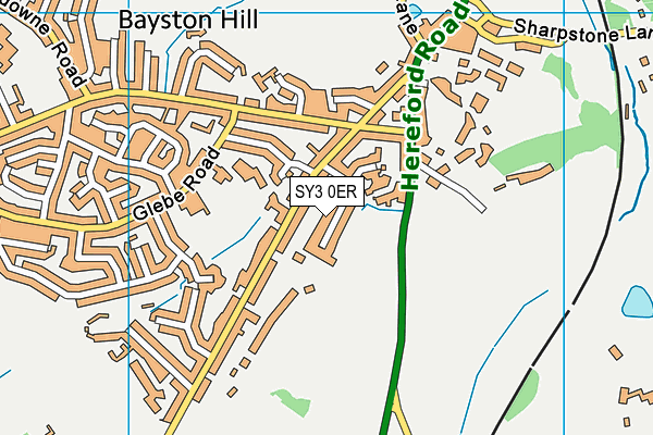 SY3 0ER map - OS VectorMap District (Ordnance Survey)