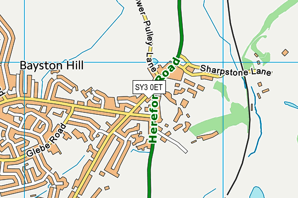 SY3 0ET map - OS VectorMap District (Ordnance Survey)