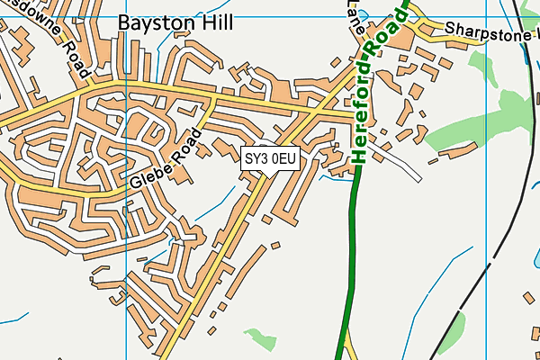 SY3 0EU map - OS VectorMap District (Ordnance Survey)