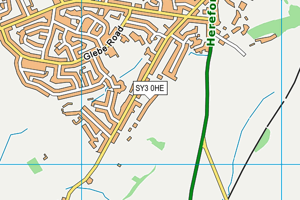 SY3 0HE map - OS VectorMap District (Ordnance Survey)