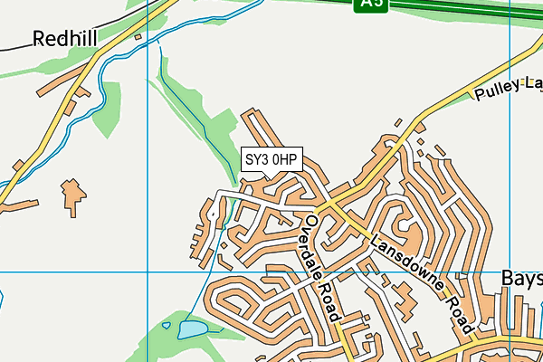 SY3 0HP map - OS VectorMap District (Ordnance Survey)