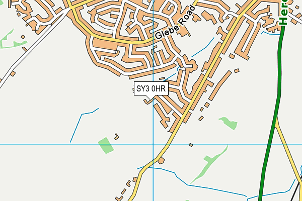 SY3 0HR map - OS VectorMap District (Ordnance Survey)
