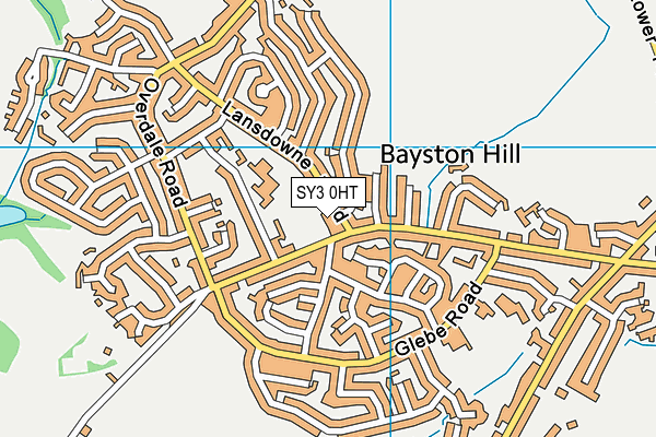 SY3 0HT map - OS VectorMap District (Ordnance Survey)