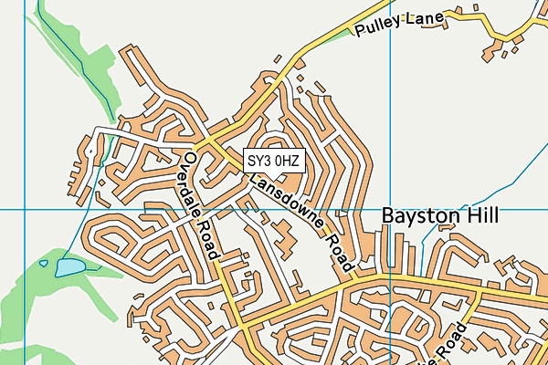 SY3 0HZ map - OS VectorMap District (Ordnance Survey)