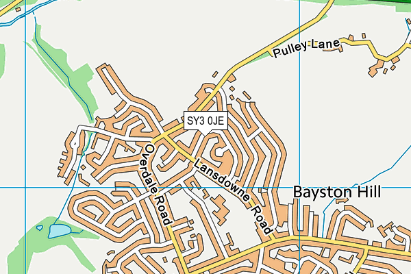 SY3 0JE map - OS VectorMap District (Ordnance Survey)