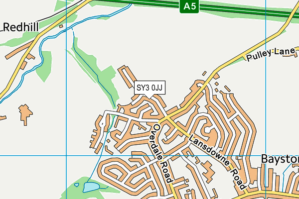 SY3 0JJ map - OS VectorMap District (Ordnance Survey)