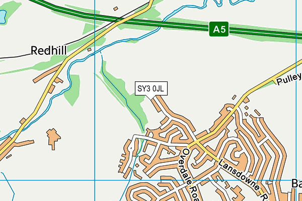 SY3 0JL map - OS VectorMap District (Ordnance Survey)