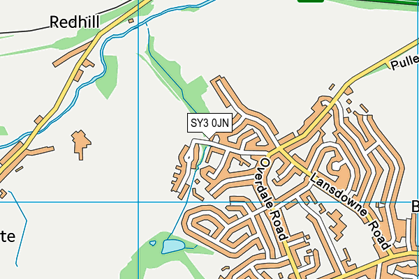 SY3 0JN map - OS VectorMap District (Ordnance Survey)