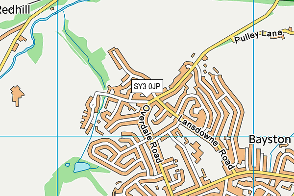 SY3 0JP map - OS VectorMap District (Ordnance Survey)