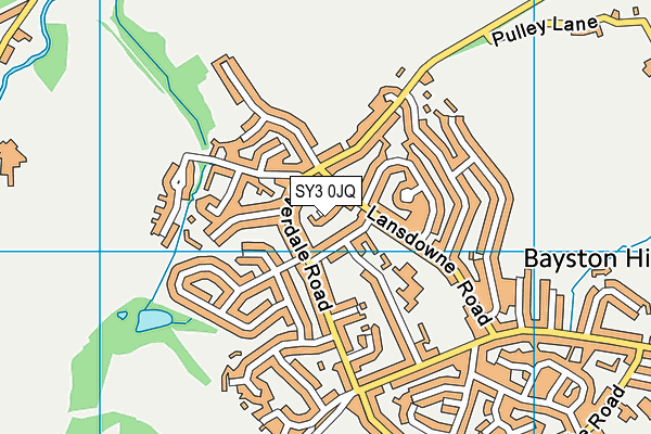 SY3 0JQ map - OS VectorMap District (Ordnance Survey)