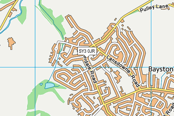SY3 0JR map - OS VectorMap District (Ordnance Survey)
