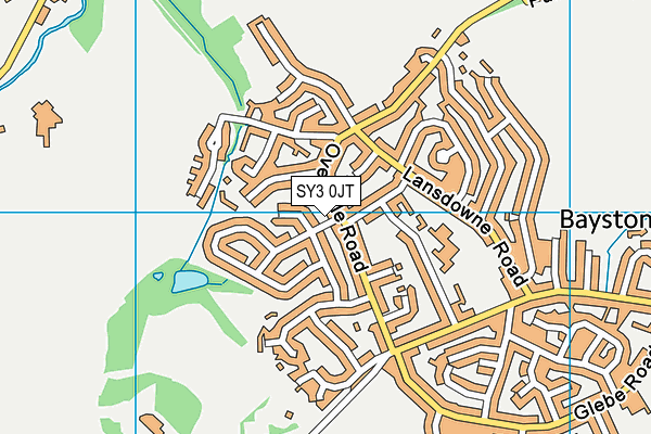 SY3 0JT map - OS VectorMap District (Ordnance Survey)