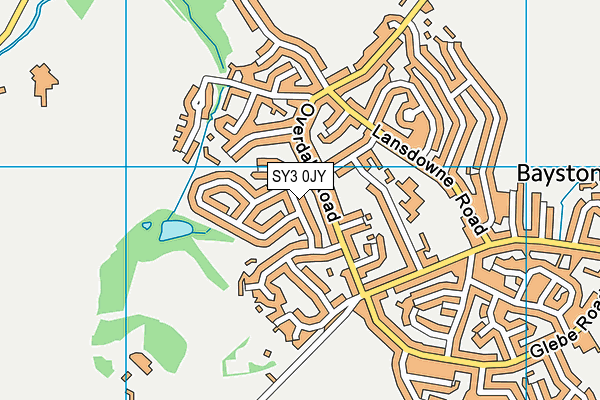 SY3 0JY map - OS VectorMap District (Ordnance Survey)