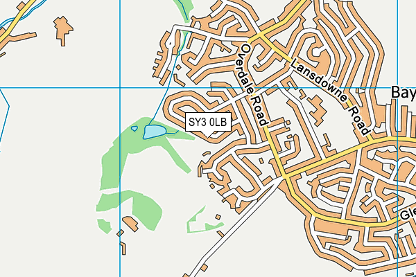 SY3 0LB map - OS VectorMap District (Ordnance Survey)