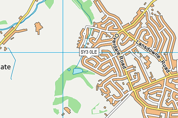 SY3 0LE map - OS VectorMap District (Ordnance Survey)