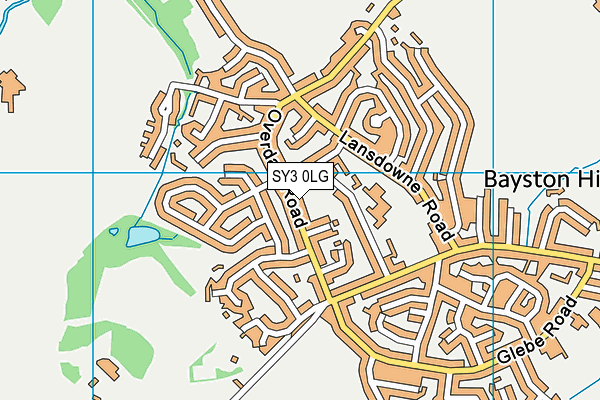 SY3 0LG map - OS VectorMap District (Ordnance Survey)