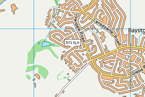SY3 0LH map - OS VectorMap District (Ordnance Survey)